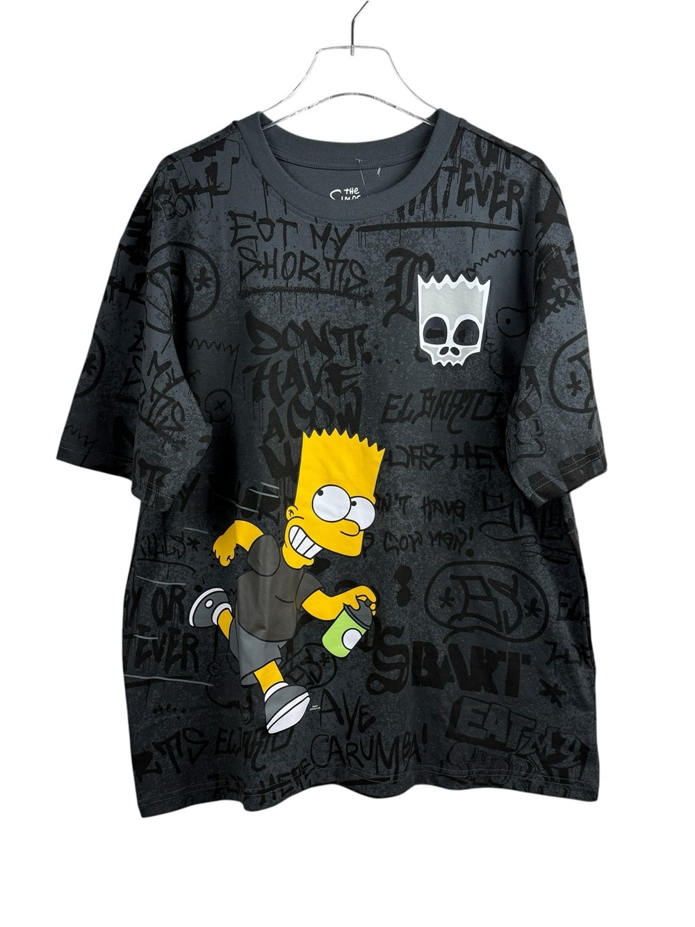 The Simpsons Bart Simpson Dark Gray T-Shirt Men’s Size L NWOT